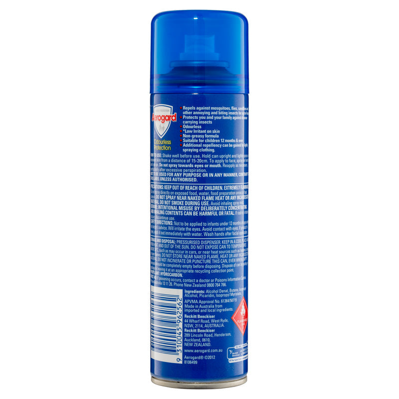 Aerogard Odourless Insect Repellent Aerosol Spray 150g