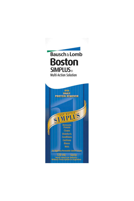 Bausch & Lomb Boston SIMPLUS Solution 120ml - RIGID GAS LENSES