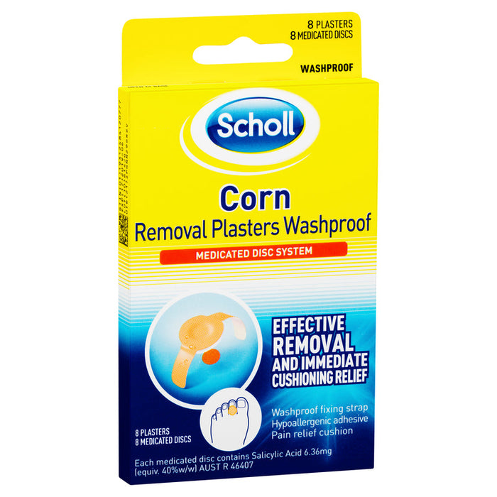 Scholl Corn Removal Plasters (Washproof) 8pk