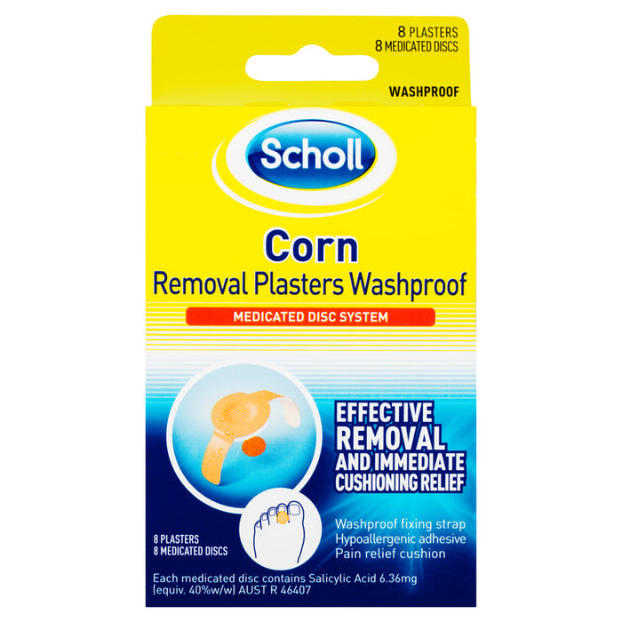 Scholl Corn Removal Plasters (Washproof) 8pk