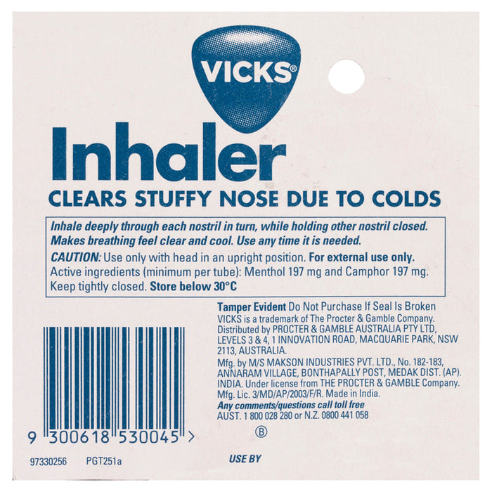 Vicks Inhaler Single Tube 0.5ml