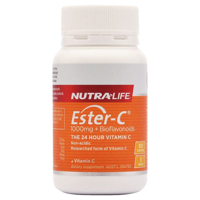 Nutralife Ester C 1000mg + Bioflavonoids Tablets 50