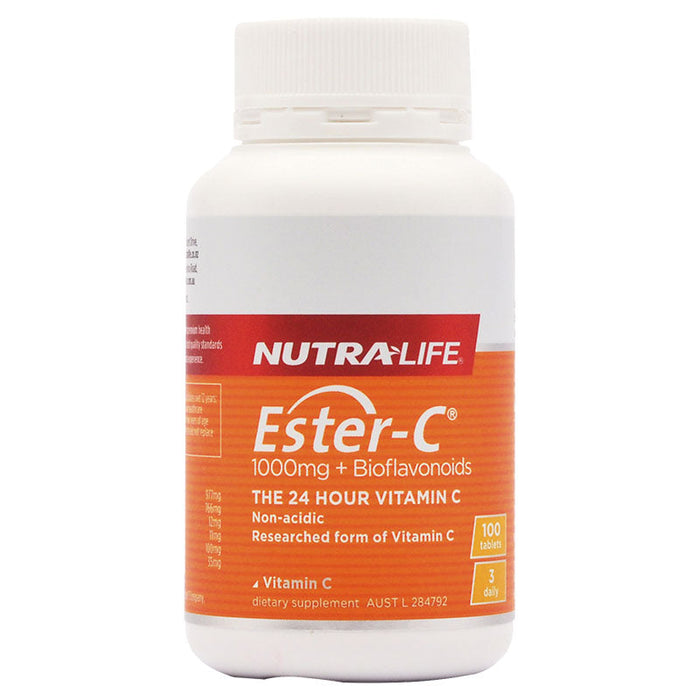 Nutralife Ester C 1000mg + Bioflavonoids Tablets 100