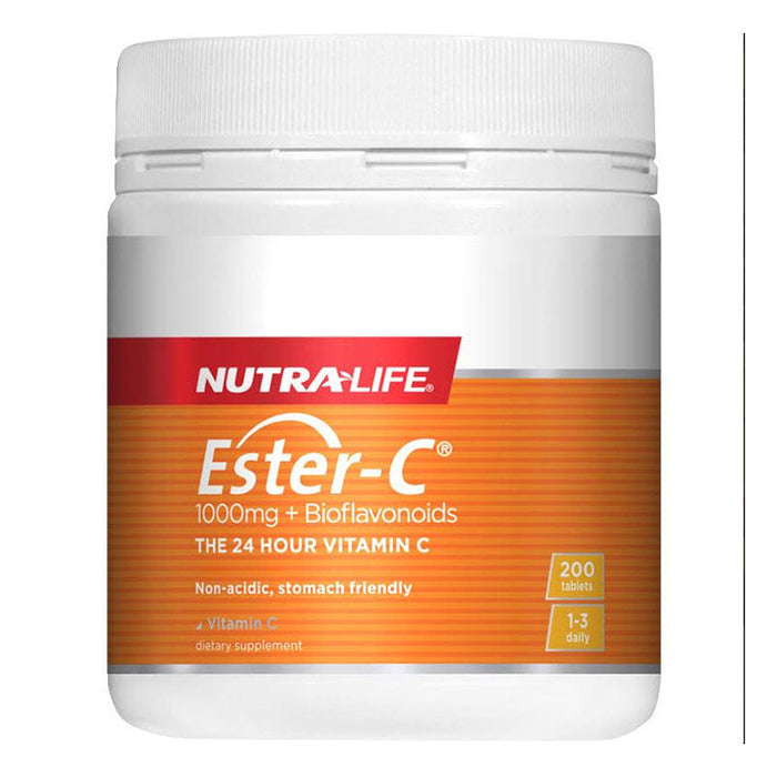 Nutralife Ester C 1000mg + Bioflavonoids Tablets 200