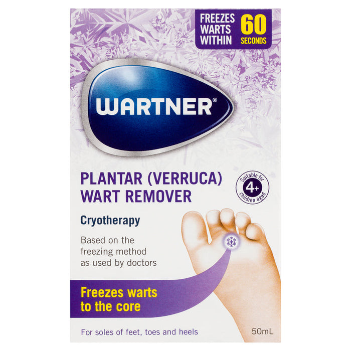 Wartner Plantar Wart Remover Cryotherapy Aerosol Spray 50ml