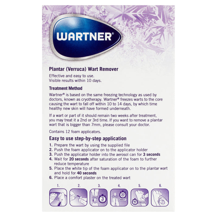 Wartner Plantar Wart Remover Cryotherapy Aerosol Spray 50ml