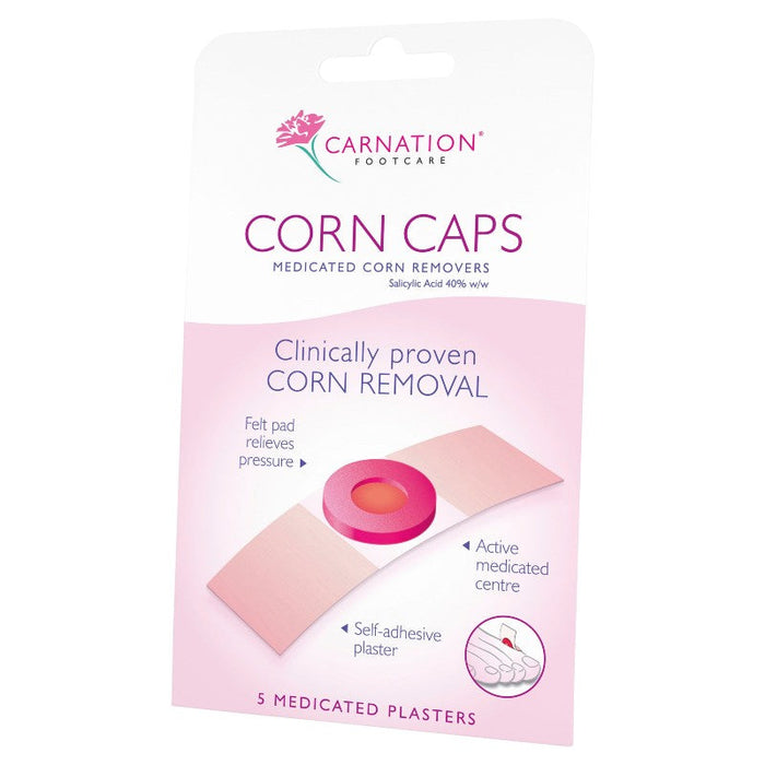 Carnation Foot Corn Caps Medicated Plaster 5pk