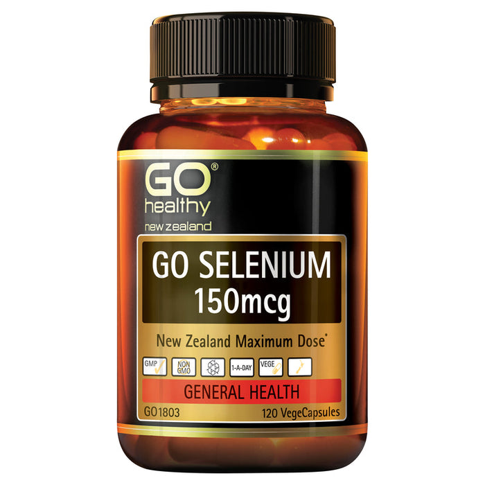 GO Healthy GO Selenium 150mcg Capsules 120