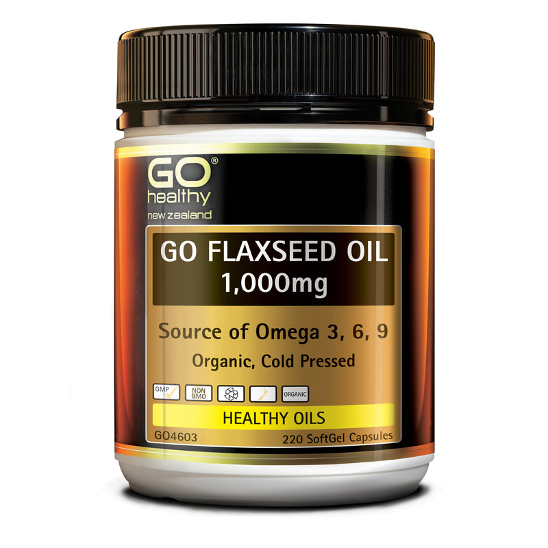 GO Healthy GO Flaxseed Oil 1,000mg Capsules 220