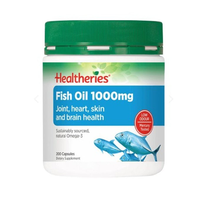 Healtheries Fish Oil 1000mg Capsules 200