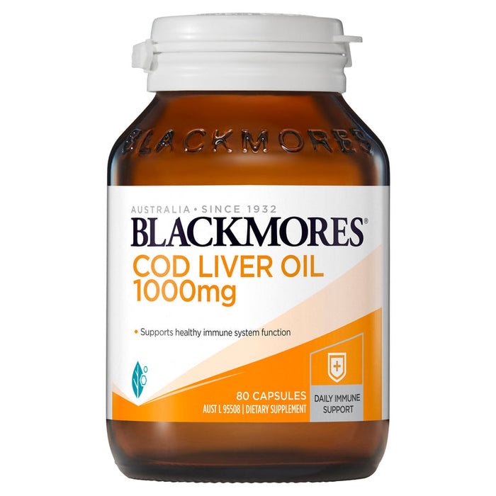 Blackmores Cod Liver Oil 1000mg Capsules 80