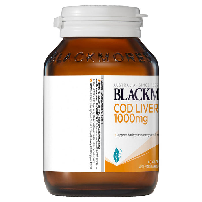 Blackmores Cod Liver Oil 1000mg Capsules 80