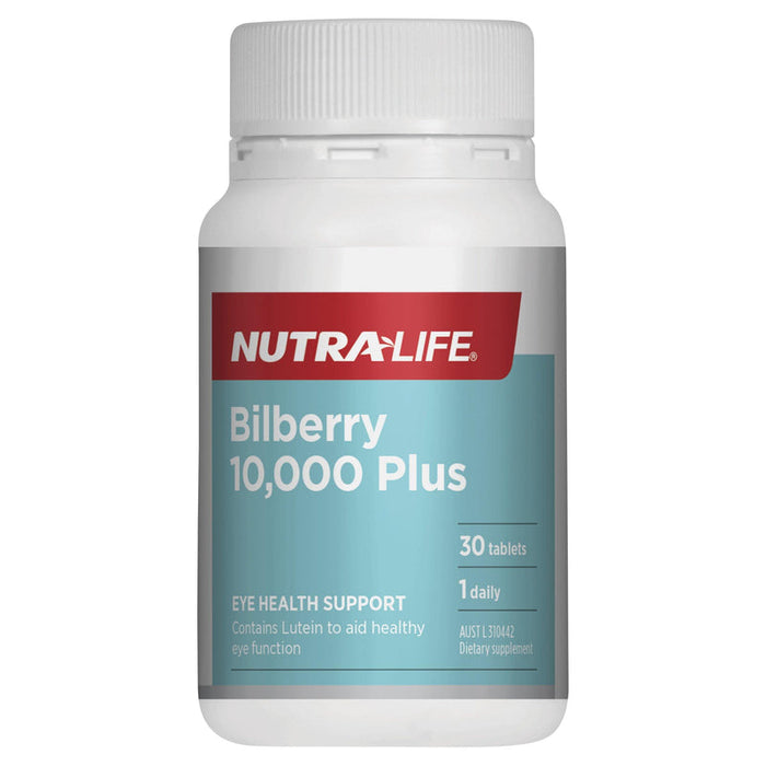 Nutralife Bilberry 10,000 Plus Tablets 30