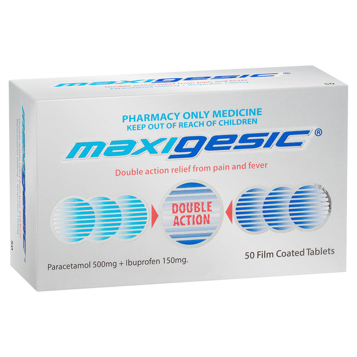 Maxigesic Double Action Pain Relief Tablets 50