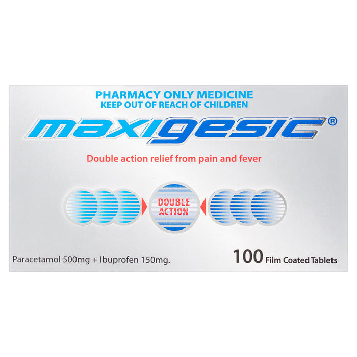 Maxigesic Double Action Pain Relief Tablets 100