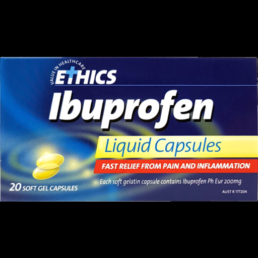 ETHICS Ibuprofen Liquid Capsules 20