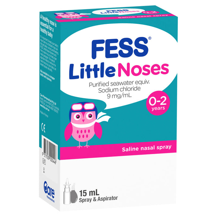 FESS Little Noses Saline SPRAY 15ml And Nasal Aspirator