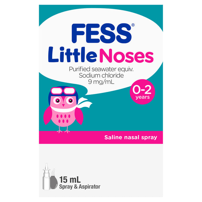 FESS Little Noses Saline SPRAY 15ml And Nasal Aspirator