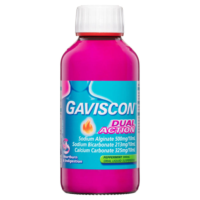 Gaviscon DUAL ACTION Liquid 300ml - Peppermint