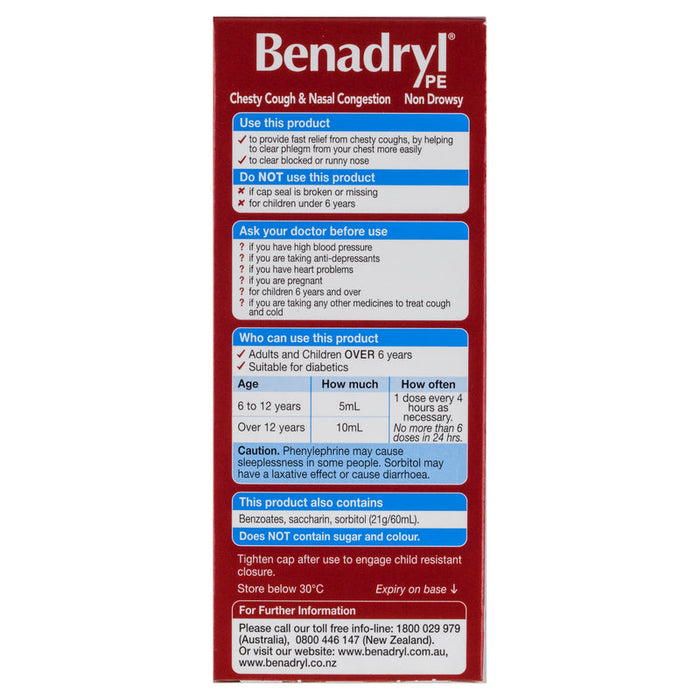 BENADRYL PE Chesty Cough&Nasal 200ml