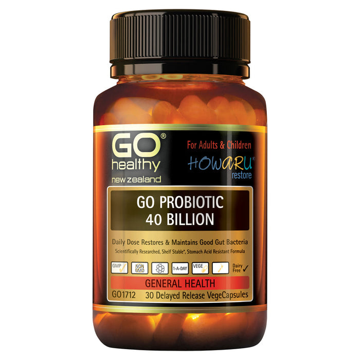 GO Healthy GO Probiotic 40 Billion Capsules 30