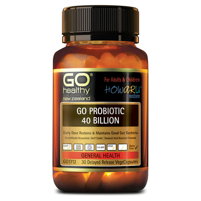 GO Healthy GO Probiotic 40 Billion Capsules 30