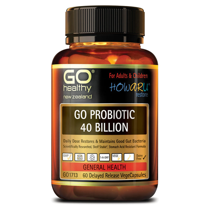 GO Healthy GO Probiotic 40 Billion Capsules 60