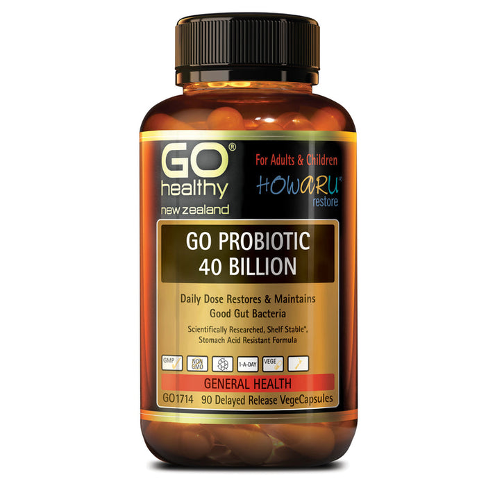 GO Healthy GO Probiotic 40 Billion Capsules 90