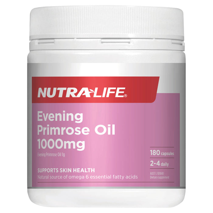 Nutralife Evening Primrose Oil 1000mg Capsules 180