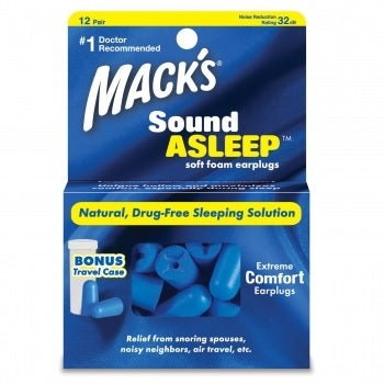 MACKS Sound Asleep Soft Ear Plug - 12 Pairs