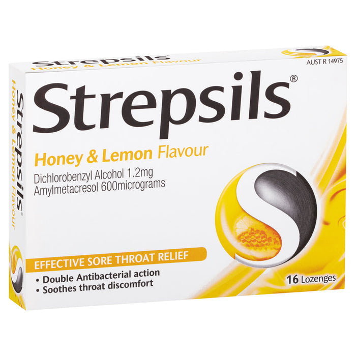 Strepsils Honey & Lemon Sore Throat Lozenges 16