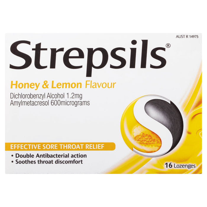 Strepsils Honey & Lemon Sore Throat Lozenges 16