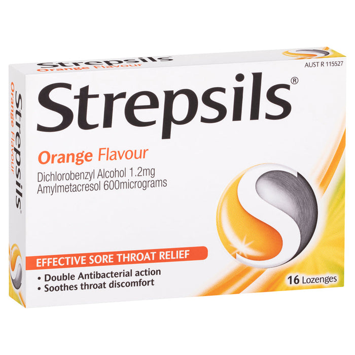 Strepsils Orange Sore Throat Lozenges 16