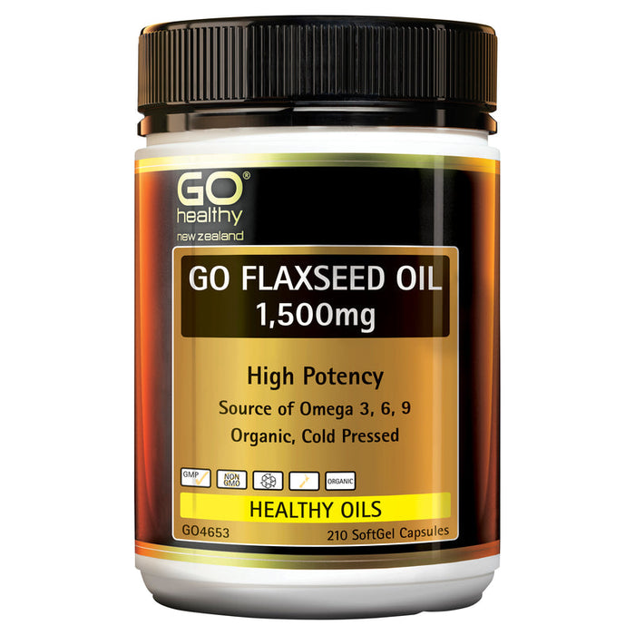 GO Healthy GO Flaxseed Oil 1,500mg Capsules 210