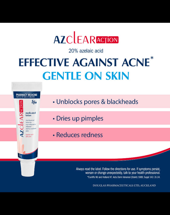 Azclear Action Medicated Lotion 25g - Adult Acne