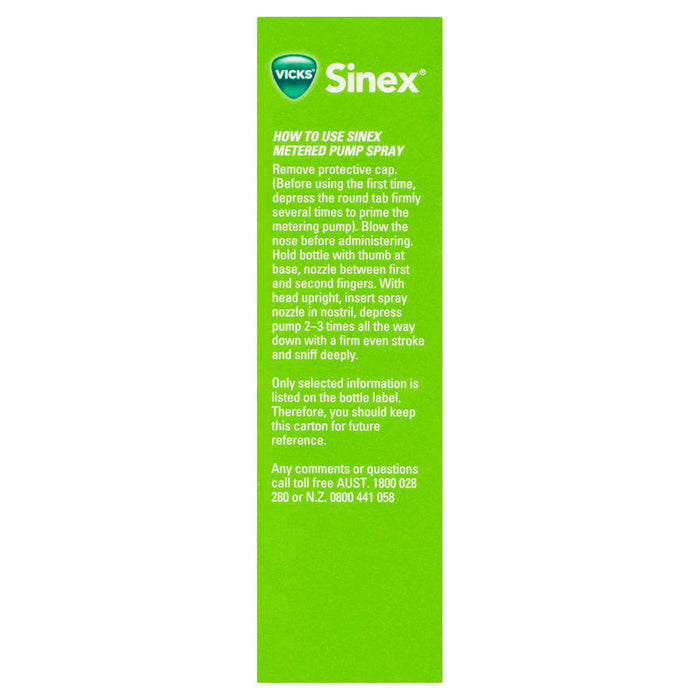 Vicks Sinex Nasal Spray 15ml