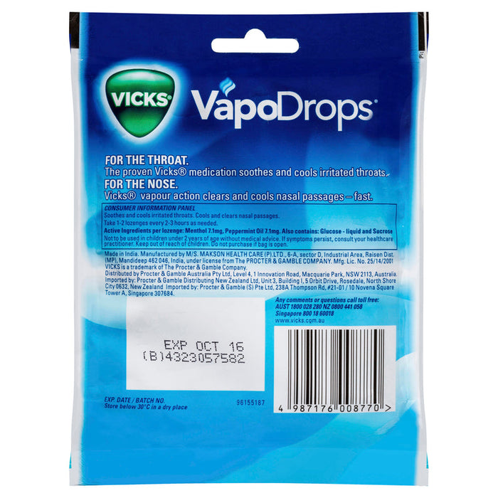 Vicks Vapodrops Lozenges 24 - Cooling Peppermint