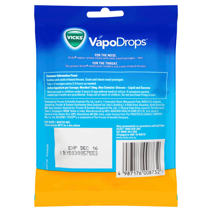 Vicks Vapodrops Lozenges 24 - Butter Menthol