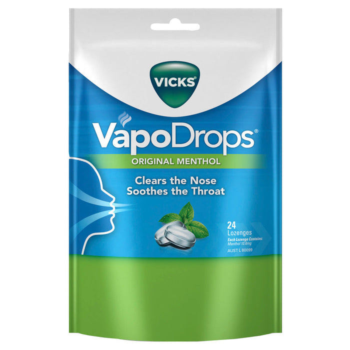 Vicks Vapodrops Lozenges 24 - Original Menthol