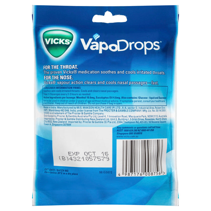 Vicks Vapodrops Lozenges 24 - Original Menthol