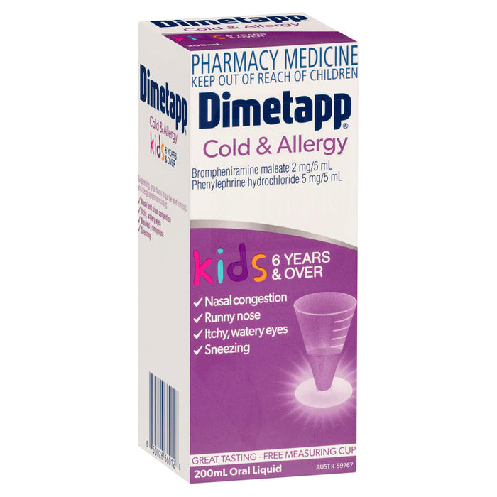 Dimetapp Cold & Allergy Kids Liquid 200ml