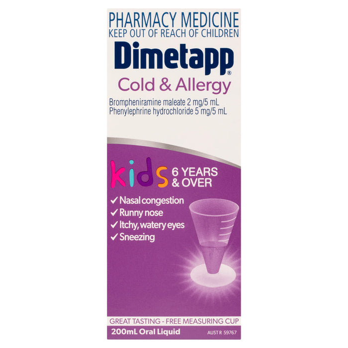 Dimetapp Cold & Allergy Kids Liquid 200ml