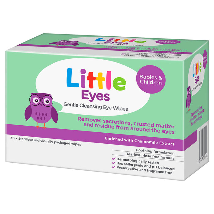 Little Eyes Gentle Cleansing Eye Wipes 30