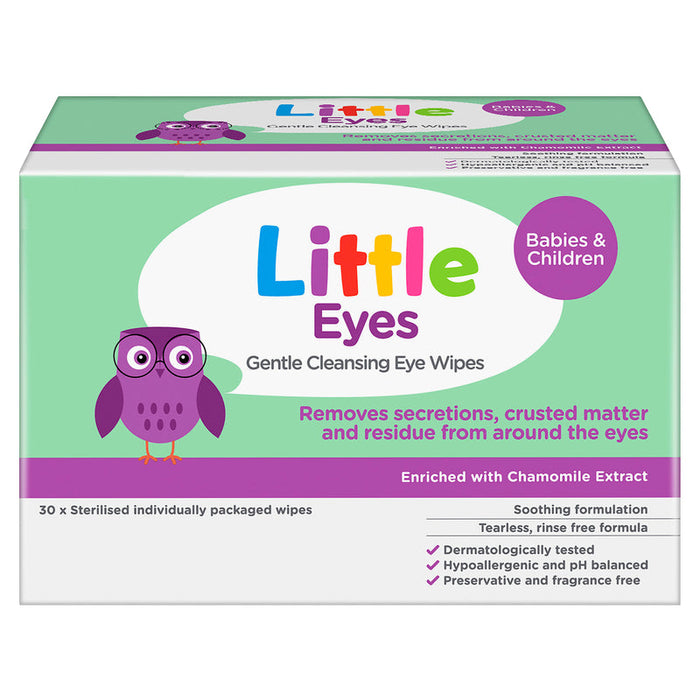 Little Eyes Gentle Cleansing Eye Wipes 30