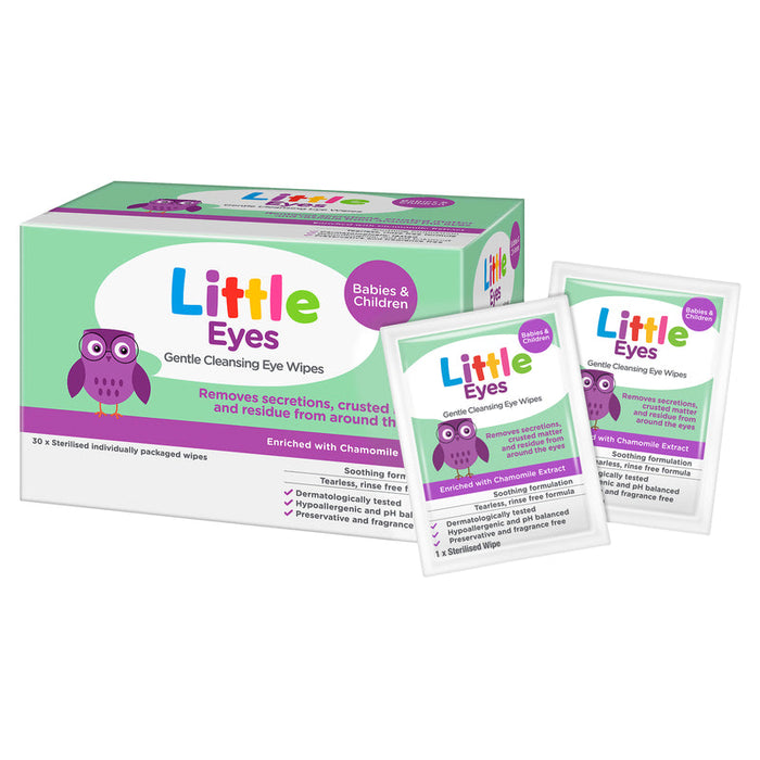 Little Eyes Gentle Cleansing Eye Wipes 30