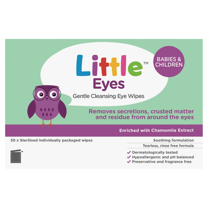 Little Eyes Gentle Cleansing Eye Wipes 30