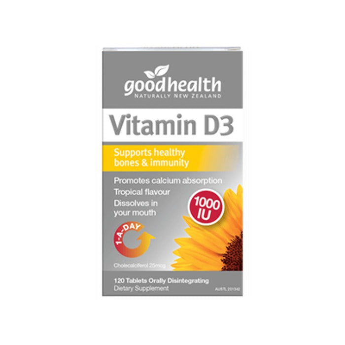 Good Health Vitamin D3 1000IU Tablets 120