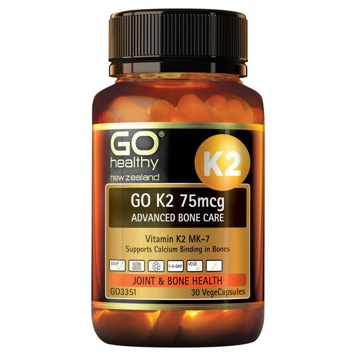 GO Healthy GO K2 75mcg Advanced Bone Care Capsules 30