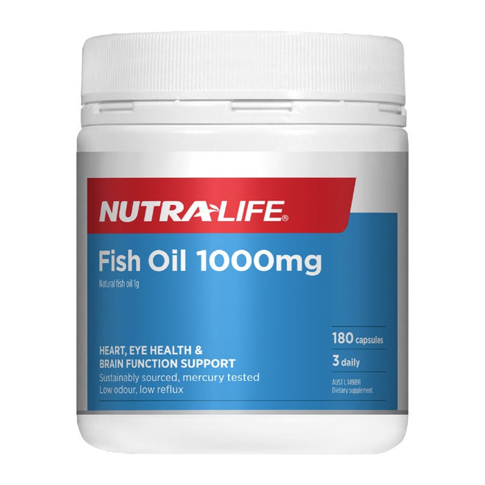 NutraLife Fish Oil 1,000mg 180 Capsules