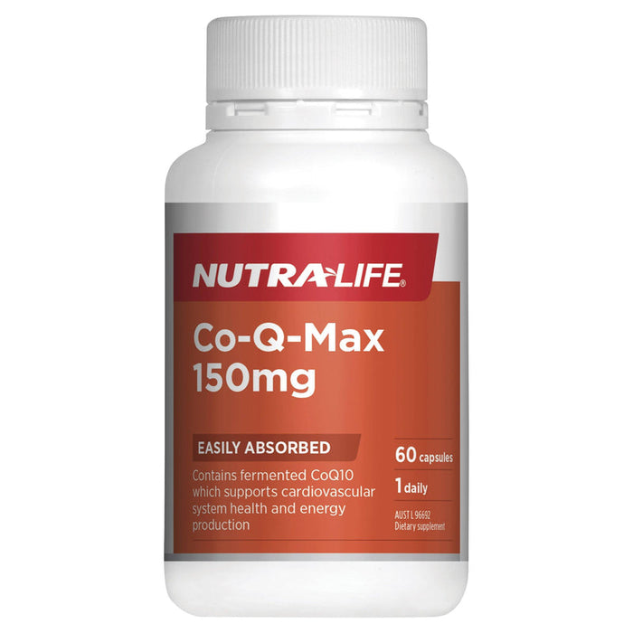 Nutralife Co-Q-Max Heart Health Formula 150mg Capsules 60